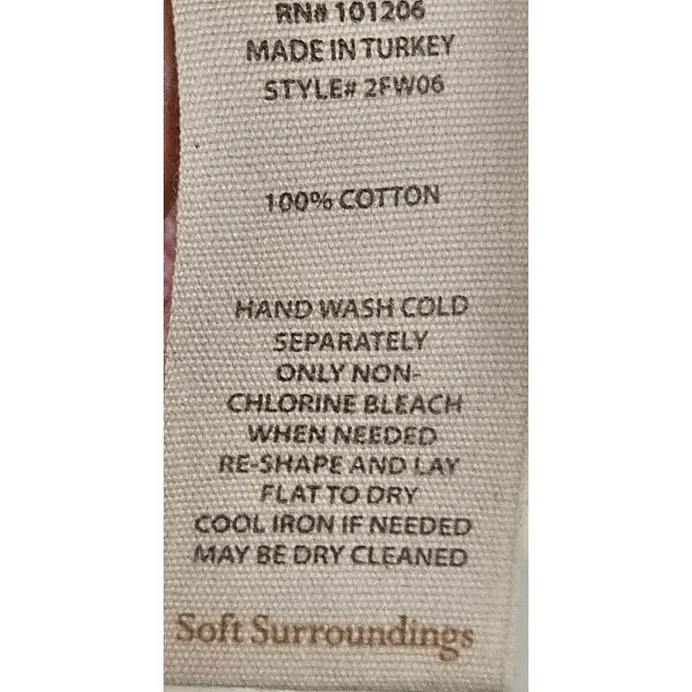 Soft Surroundings Pink Crocus Heather Tide Pool Boho Tunic - Picture 6 of 6